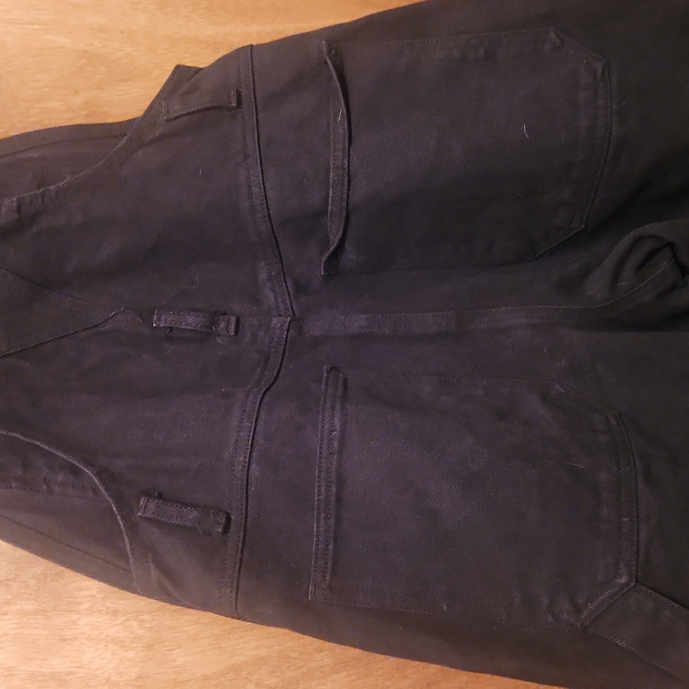 Brandy Melville Black John Galt Women's Jeans Overalls Size Small - Picture 8 of 11
